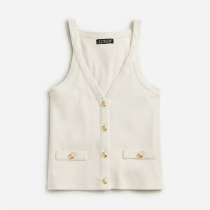 J. Crew Ivory Vintage Rib Lady Tank *SOLD OUT*